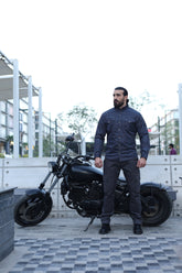 Cotton Twill Cargo Armored Pants- Loose Fit